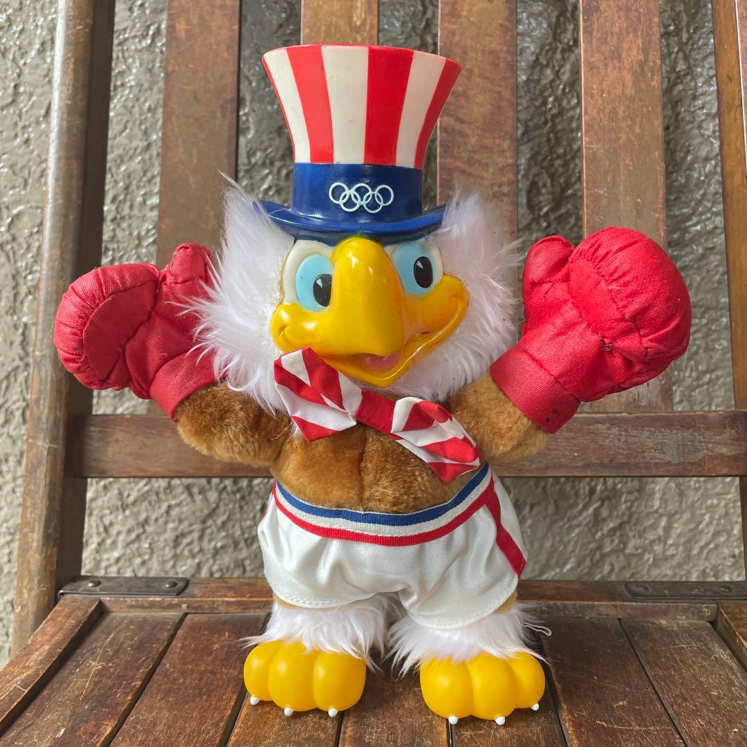 希少品！80's イーグルサム　ロサンゼルス五輪マスコット人形　ボクシングUSA