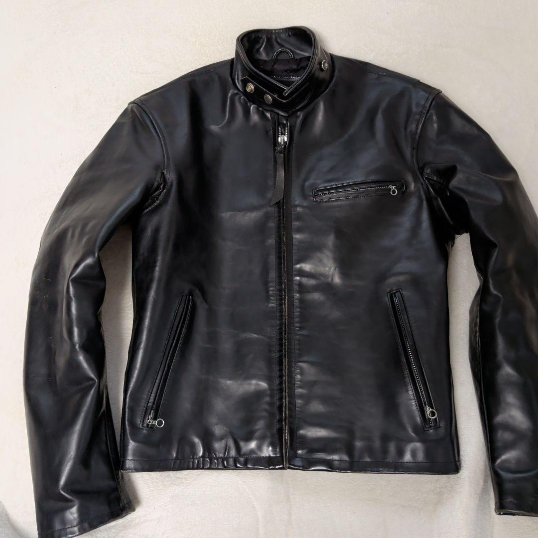 インディアンモトサイクルブラックレザーシングルライダースジャケット