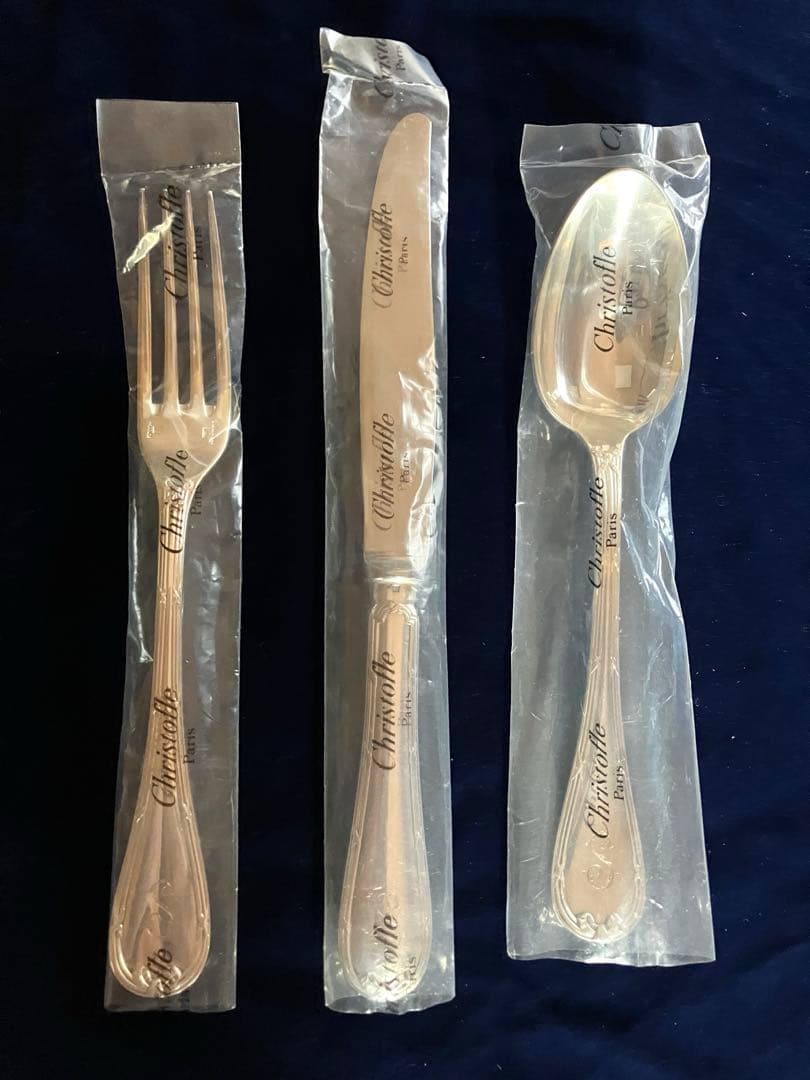 新品未使用　クリストフル　カトラリー　リュバン　特注品