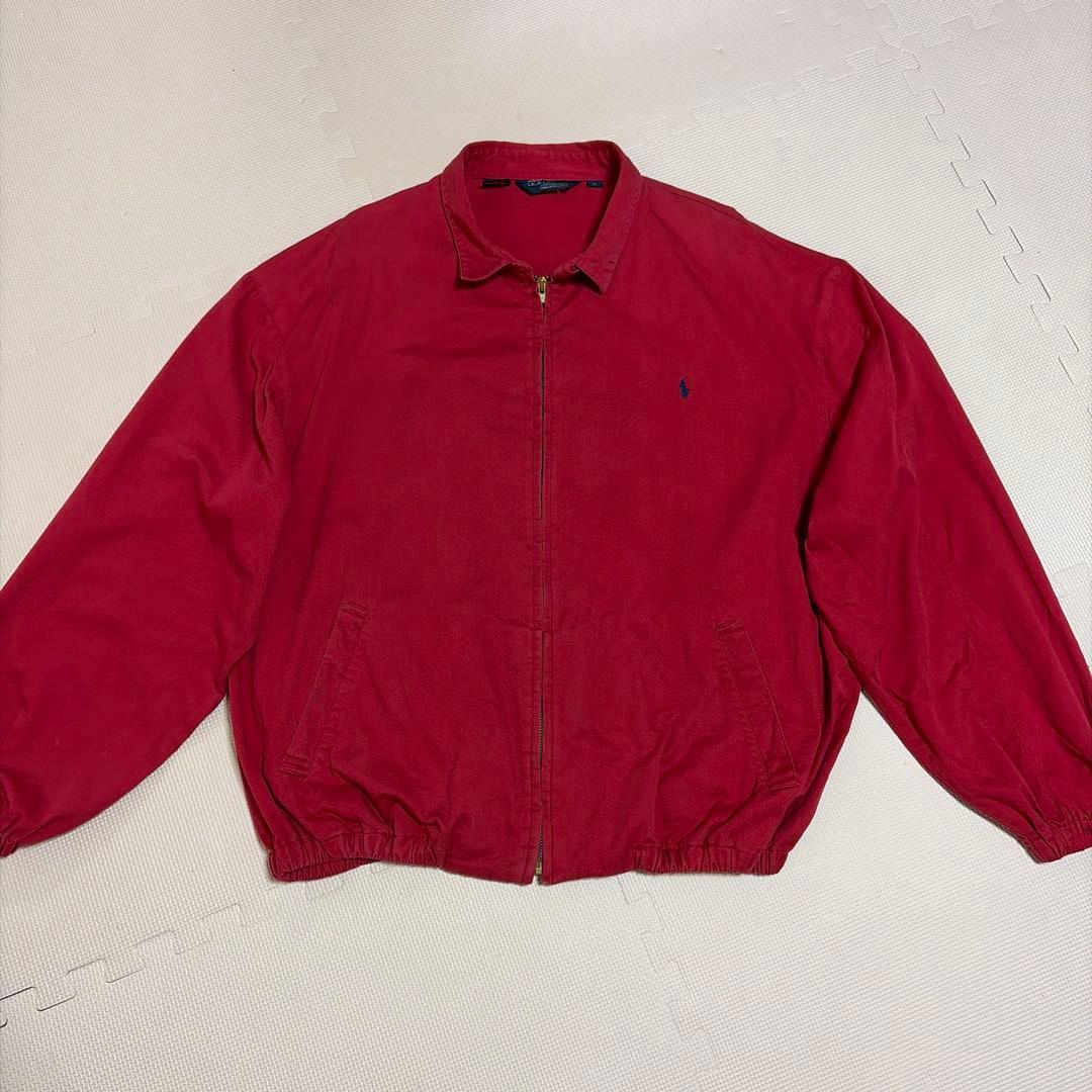 90's赤 ラルフローレン スイングトップ